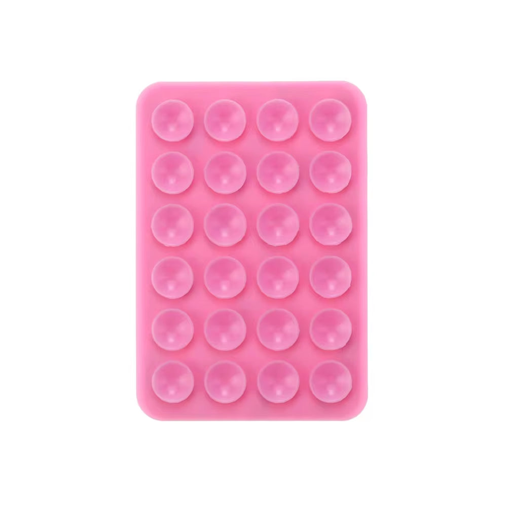 Silicone World Square Silicone Mobile Phone Fixing Suction Cup Car Mounted Bracket Phone Case Universal anti Slip Suction Cup