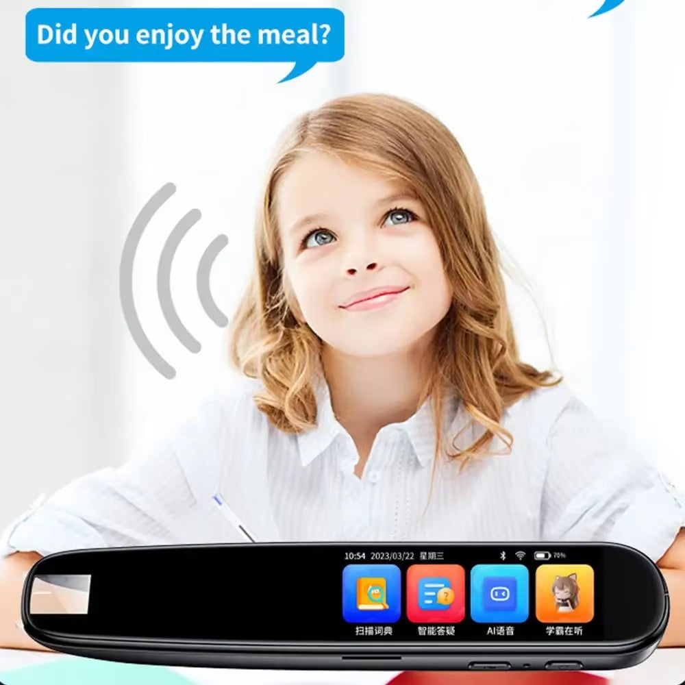 Smart AI Scan Reader Portable Voice Translator Scanner Pen WIFI AI Voice 112 Languages Translator for Dyslexia Autism